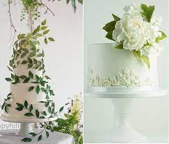 Trailing Foliage Wedding Cake By Happy Hills Cakes Gumpaste Greenery With Peony By Lina Veber Cakes Foliage Wedding Watercolor Wedding Cake Green Wedding Cake