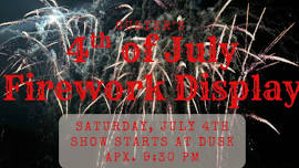 Fireworks for the 4th in Custer