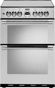 Dual fuel twin oven cooker in black colour. Stoves 600dfss Sterling Dual Fuel Cooker S Steel Hbh Woolacotts Cornwall And Devon S Premier Independent Electrical Retailer