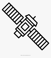 Clicking the link opens the page with the respective coloring page Satellite Coloring Page Artificial Satellite Outline Hd Png Download Kindpng