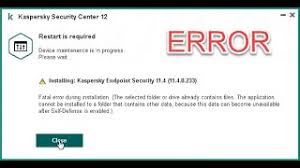 Fatal Error During Installation Kaspersky Endpoint Security How To Fix Step By Step Youtube