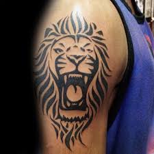 40 Tribal Lion Tattoo Designs For Men Mighty Feline Ink Ideas Tribal Lion Tattoo Tribal Tattoos Lion Tattoo Design