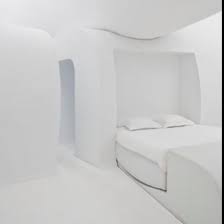 A Lunar Apartment White Rooms White Room Futuristic Bedroom