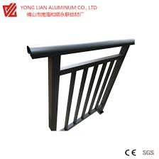 Glass or other in ll panels can be inserted anywhere within the system, from the top to bottom or within any horizontals. China Commercial Aluminum Railing Systems China Aluminum Handrail Aluminum Extrusion Profile