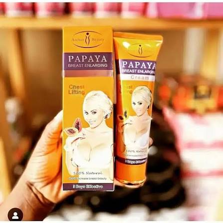 PAPAYA BREAST ENLARGEMENT CREAM ○Bei shs elf 65,000/= •Ni cream ya  kusimamisha na kuongeza maziwa •Hazina madhara CALL/WHTSAP 0655628800