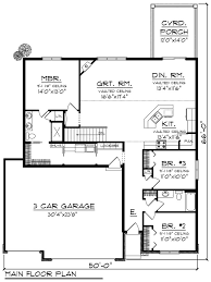 Ranch Style House Plan 3 Beds 2 Baths 1660 Sq Ft Plan 70 1162 Craftsman House Plans Floor Plans Ranch House Plans