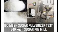 100 Mesh Sugar Pulverizer Test | 800 kg/h Sugar Pin Mill