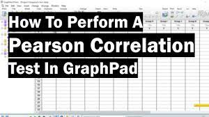 How To Perform A Pearson Correlation Test In Graphpad Youtube
