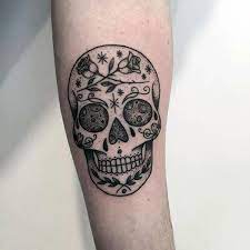The best sugar skull tattoo on her back. 155 Sugar Skull Tattoo Designs With Meaning Wild Tattoo Art