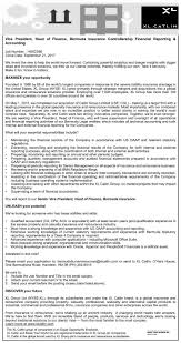 Provide timely and accurate financial reports, analyses and trends to the ceo, the board of directors, pe investors and other senior executives Vice President Head Of Finance Bermuda Insurance Controllership Financial Reporting Accounting The Royal Gazette Bermuda News Business Sports Events Amp Community