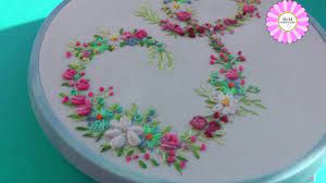 I love having a simple. Floral Letter Hand Embroidery For Beginners Pattern Youtube