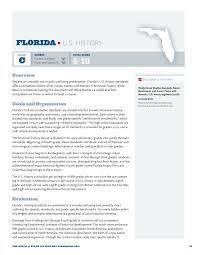 Review Of Floridas Social Studies Standards For History