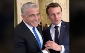 Новый министр иностранных дел яир лапид. Emmanuel Macron Meets With Yair Lapid Four Days Before Israeli Elections The Times Of Israel
