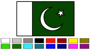 The main color of the flag is green, which represents the religion of islam and the muslims that reside in. Pakistan Flag How To Draw And Coloring Step By Step For Kids Easily Pakistani Flag Little Baby Youtube