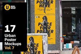 Urban Poster Mockup Vol 1 Poster Mockup Business Illustration Poster