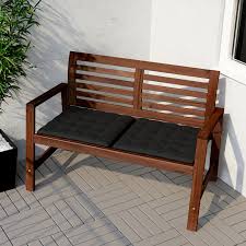 Applaro Bank Met Rugleuning Buiten Bruin Bruin Gelazuurd Ikea In 2020 Small Balcony Decor Porch Furniture Ikea Outdoor Furniture
