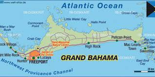 Nassau, on the island of new. Karte Von Grand Bahama Insel In Bahamas Welt Atlas De