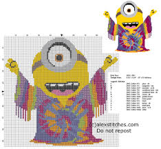 Cross Stitch Pattern Minions 2015 New York 1960 Minion