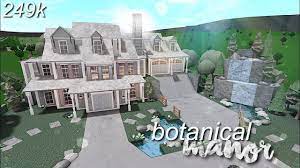 Bloxburg Botanical Manor Speed Build Youtube Luxury House Plans Bloxburg Exterior Bloxburg Houses