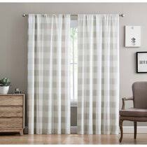 The description of this curtain on the pottery barn website says they are black and white, but i have to say that they do country curtains is a source for high quality curtains. Tan Buffalo Plaid Curtains Wayfair