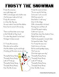Frosty The Snowman Lyrics Christmas Songs For Kids Christmas Songs Lyrics Christmas Carols Lyrics