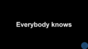 Everybody knows (trisha yearwood album), and the title song (see below). Sigrid Everybody Knows Lyrics Youtube