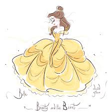 The Art Of David Gilson Quick Drawing Of Belle From Disney S Beauty And Disney Drawings Belle Drawing Disney Princess Drawings