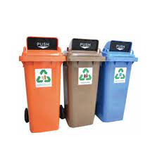 Recycling bins exist in various sizes for use inside and outside homes, offices, and large public facilities. High Quality 120l 3 Colour Hdpe Recycling Bins Buy Home Made Recycling Bins Recycle Bin Outdoor Recycle Bin Product On Alibaba Com