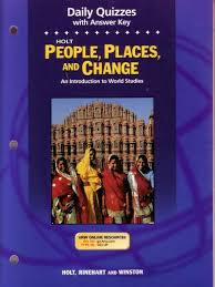 My hrw answer key hmh go math! 9780030666940 Holt People Places And Change Answer Key For Guided Reading Strategies Map Activities And Vocabulary Activities Isbn 003066716x Abebooks 0030666945