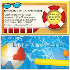 Vordruck Einladung Kindergeburtstag Schwimmbad Geburtstagseinladungen Zum Ausdrucken Birthday Invitations Elegant Invitations Party Invitations
