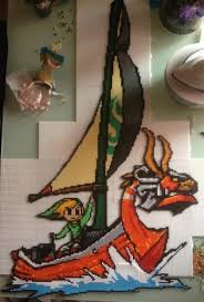 Creation Personnafge Link Sur Lion Rouge Wind Waker Hama Creation Perles A Repasser Hama De Linkette N 58 323 Vue 2 971 Fois Perle Hama Perle A Repasser Hama