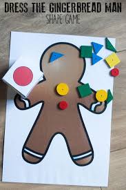 Diy Gingerbread Man Shape Game Gingerbread Man Math Activities Gingerbread Man Preschool Gingerbread Man Activities