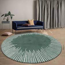 Our beautiful green rugs are guaranteed to bring a new level of harmony and balance into your interior décor thanks to their naturally calm and down to earth feel. Post Modern Green Round Shaped Geometric Living Room Rug Big Size Nordic Style Home Decoration Machine Weaved Bedside Carpet Carpet Aliexpress