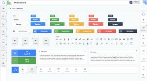 13 most popular charts type for creating catchy kpi dashbaord. Kpi Business Free Dashboard Template Dynamic Slides