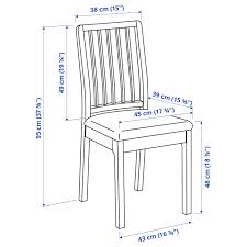 The upholstered armchairs are closer to 26 in. Laneberg Ekedalen White White Light Grey Table And 4 Chairs Ikea
