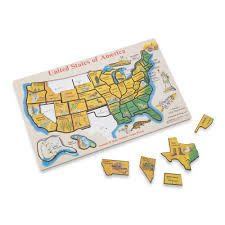 Artwork by erica kimball includes easy to read font and images for each state, a great way for kids to learn the states and capitals. Melissa Doug Usa Map Wooden Puzzle 45 Pcs Walmart Com Walmart Com
