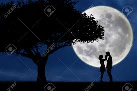 Popularized by et the extraterrestrial, almost to the point where it has become a stock shout out. Guy Kiss Girl Hand On Full Moon Silhouette Background Stock Photo Picture And Royalty Free Image Image 35561613