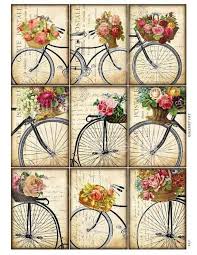 Antikes Fahrrad Mit Korb Mit Rosen Digitale Collage Blatt Sofortigen Download Original Wunderlichen Veranderte Kunst Von Gallerycat Cs47 Antike Fahrrader Grafiken Vintage Und Vintage Bilder