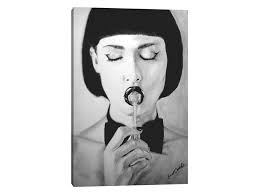 Tasting Canvas Wall Art by Erick Centeno