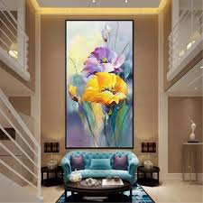 Gold Art Acrylic Flower Abstract Paintings Wall Art Pictures Etsy In 2020 Simple Wall Art Wall Art Pictures Abstract Painting