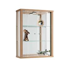 Bertby wall mounted glass display cabinet for in navan meath from mrbled. Black Silver Oak Available Displaysense Wall Mounted Glass Display Cabinet With Lighting Oak Glass Cabinets Home Kitchen Chefhouseresort Com Np