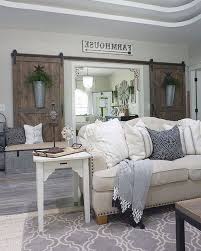 A pretty farmhouse living room from bless'er house. Farmhouse Country House Living Room Novocom Top