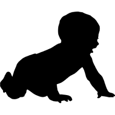 Pin By Sara Sliwinski On Svg Images Baby Silhouette Silhouette Clip Art Baby Clip Art