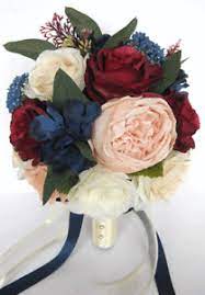 Waterfall ivory wedding flowers bridal bouquets artificial pearls crystal wedding bouquets bouquet de mariage rose. 17 Stuck Hochzeit Bouquet Paket Braut Seidenblumen Peach Blush Burgund Navy Ebay