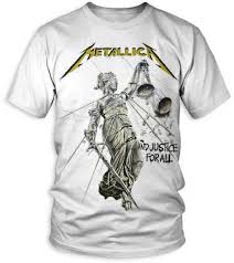 Metallica —.and justice for all (1988). Metallica And Justice For All Album Cover Artwork Men S White T Shirt