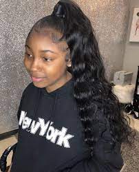Gamay Hair Brazilian Water Wave 13x6 Hd Transparent Lace Front Wigs Pre Plucked Virgin Human Hai Hair Ponytail Styles Ponytail Styles Weave Ponytail Hairstyles