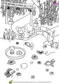 Tout le monde peut apprendre à dessiner! Coloriage Asie Jardin Japonais Sur Hugolescargot Com