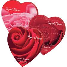 Russell Stover Heart Box Of Valentines Assorted Chocolates 1 75 Oz 3 Pieces Walmart Com Walmart Com