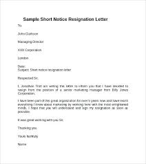 Resignition Letters Resign Letter Examples Resignation Sample Pdf ...