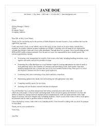 My client's cover letter example. Public Relations Account Executive Cover Letter